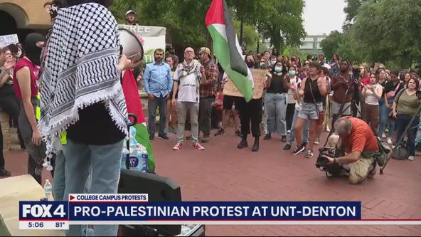 Pro-Palestinian protest at UNT