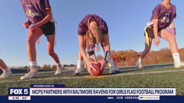 Ravens expand partnership to boost girls flag football in Montgomery County Public Schools