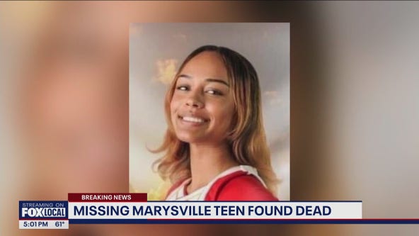Missing Marysville teen found dead