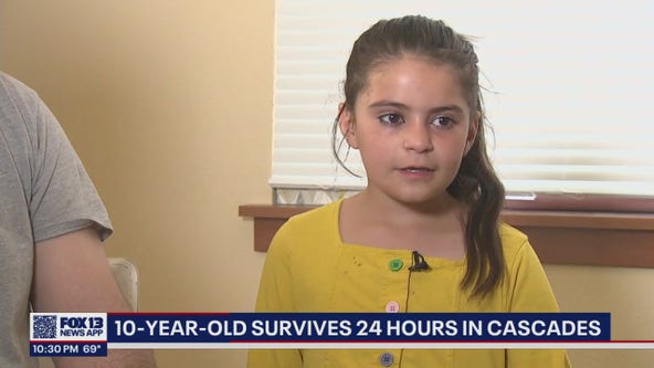 10-year-old girl survives 24 hours in the Cascades
