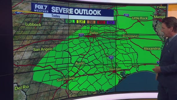Austin weather: Marginal risk of severe storms