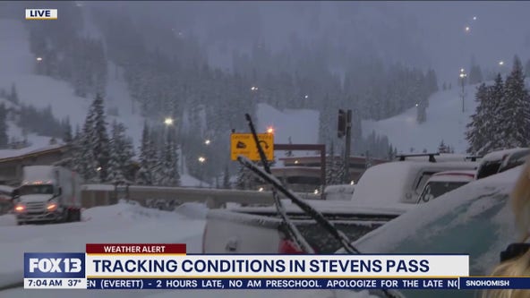 Weather Alert Day: Snoqualmie Pass, Stevens Pass conditions
