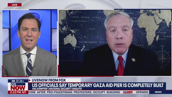 US officials say temporary Gaza aid pier is completely built