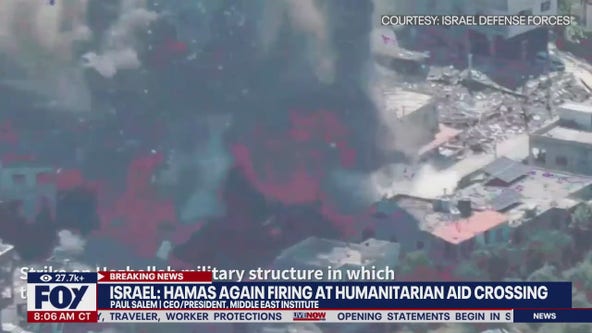 Hamas fires at humanitarian aid crossing
