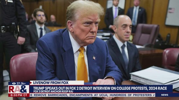 EXCLUSIVE: Trump speaks on college protests, 2024 race