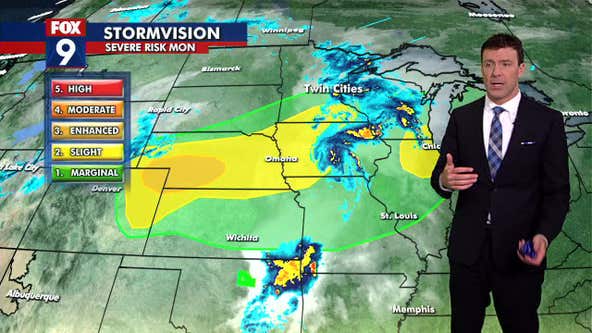 MN weather: Warm, humid Monday with evening rain
