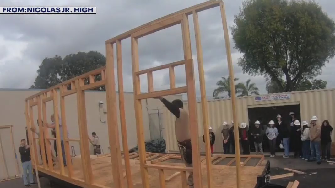 Helping the homeless: Students build tiny home
