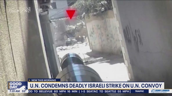 U.N. condemns deadly strike on its convoy by Israeli forces