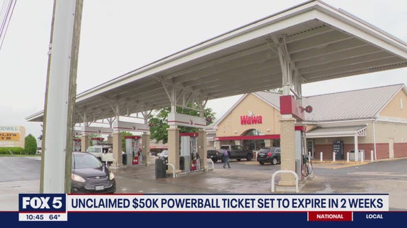 Unclaimed $50K Powerball ticket bought in VA set to expire in 2 weeks