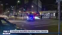 7 people injured in light trail accident