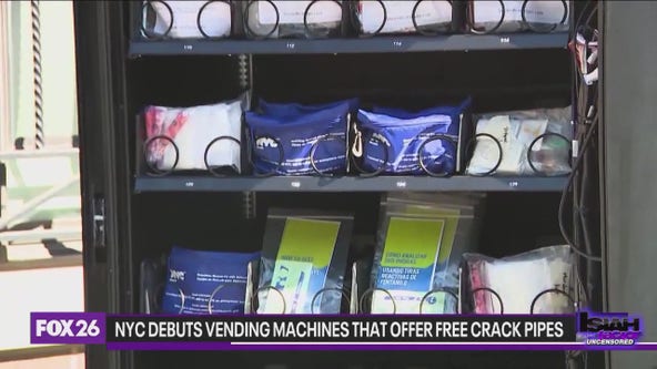 NYC debuts vending machines that offers free crack pipes
