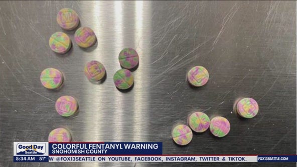 Warning of rainbow, pastel or neon fentanyl-laced pills
