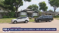 Baby girl's body found outside Fort Worth home