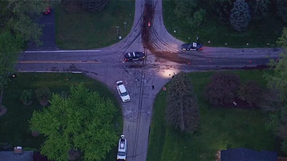 Intentional oil spill closes West Bloomfield road