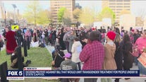 Protesters pushback on transgender bill for those under 18