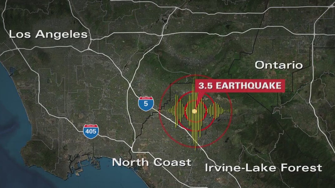 3.5 Magnitude quake rattles Orange County