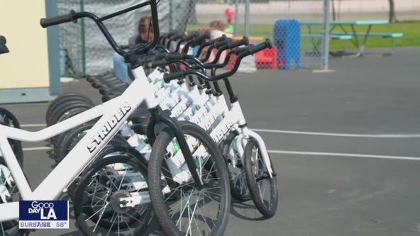 Learn-to-bike riding program for LAUSD kindergarteners
