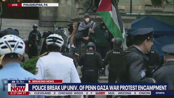 Police break up UPenn Gaza war encampment