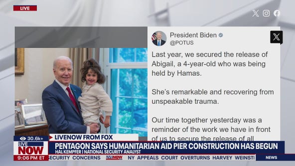 Pentagon: humanitarian aid pier construction has begun