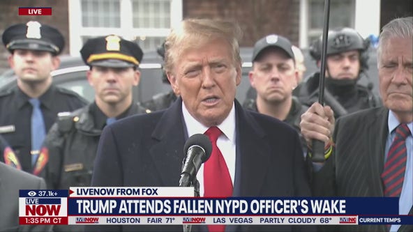 Trump attends wake for fallen NYPD officer