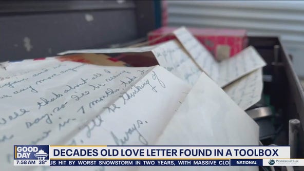 Decades old love letter found in toolbox