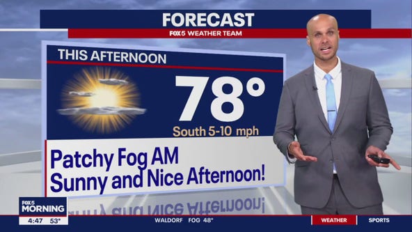 FOX 5 Weather forecast for Monday, May 13