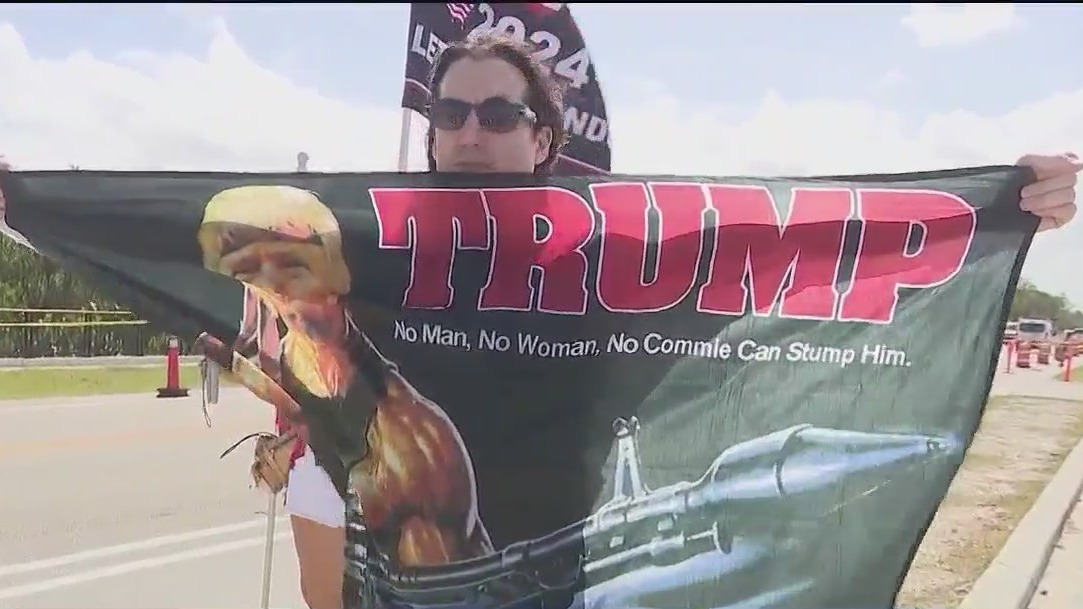 Protestors of Trump' indictment say they'll be outside Mar-a-Lago for a week