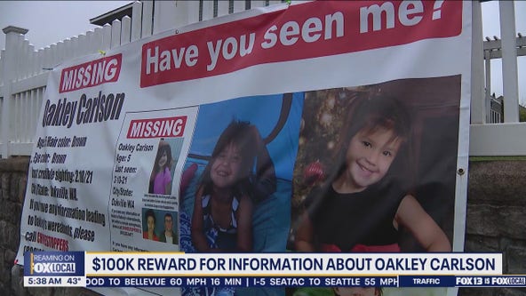$100K reward for information about Oakley Carlson