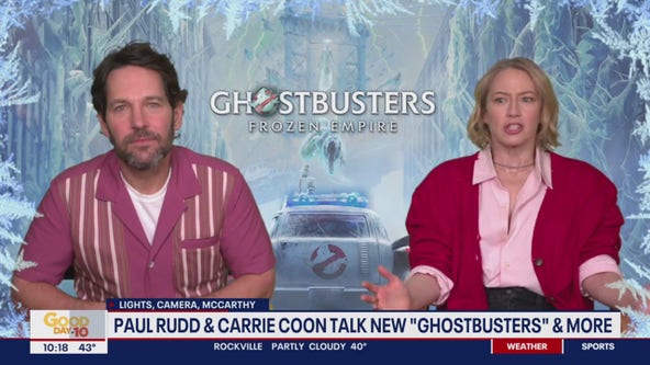 Paul Rudd, Carrie Coon talk Ghostbusters: Frozen Empire
