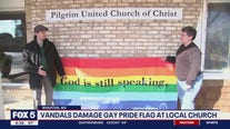 Vandals damage gay pride flag at Wheaton church