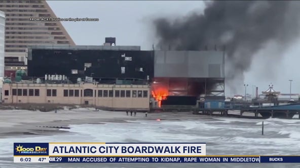 3-alarm fire breaks out on Atlantic City boardwalk