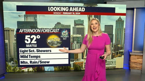 Seattle weather: A few showers to start work week with mild temps