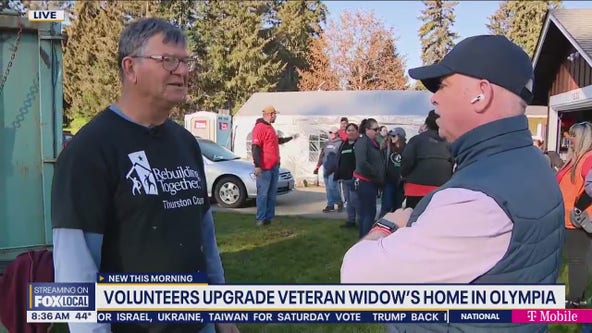 Volunteers upgrade veteran widow's home in Olympia