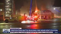 Firefighters battling large building fire near Kent Station (9:00 a.m. update)
