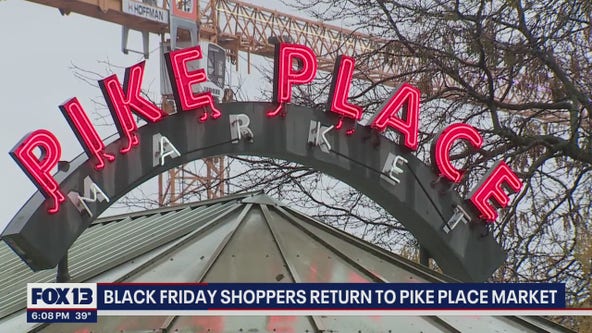 Black Friday shoppers return to Pike Place Market