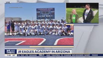 Junior Eagles Academy in Arizona cheering on Philadelphia Eagles in Super Bowl