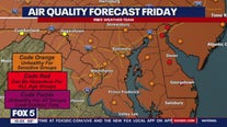 Friday's air quality forecast