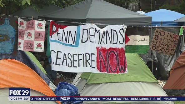 Gov Shapiro calls on UPenn encampment to disband as 6 protesters are banned from school