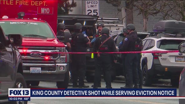 Detective still in critical condition after getting shot while serving eviction notice