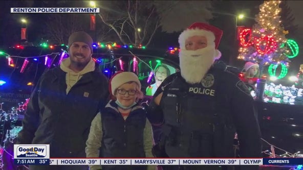 'Battle of the Badges' holiday lights display at Renton Community Center