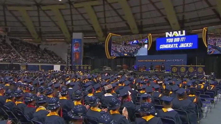 Northern Arizona University graduation begins