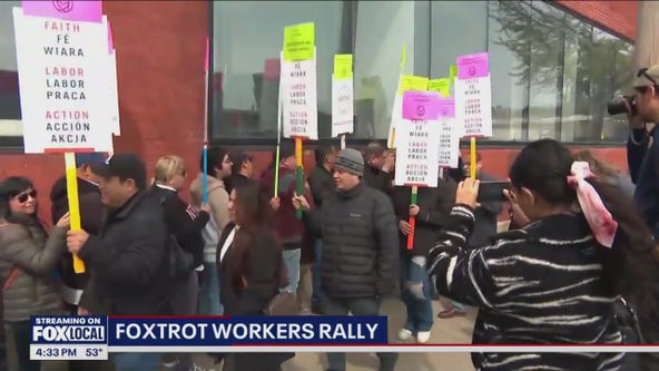 Foxtrot workers protest following company's abrupt closure