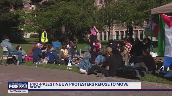 UW pro-Palestine protesters refuse to move camp