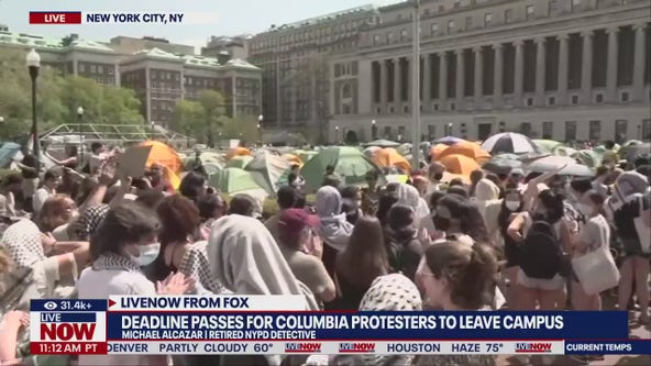 Deadline passes for protesters to leave Columbia
