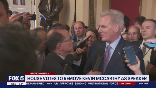 House votes to remove Kevin McCarthy as speaker