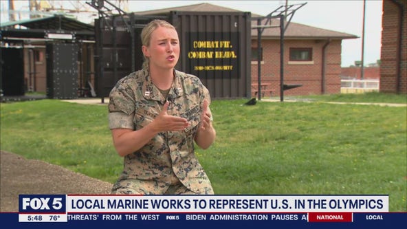Marine, Captain Riley Tejcek attempts to qualify for Olympics and serve as motivation for girls across country