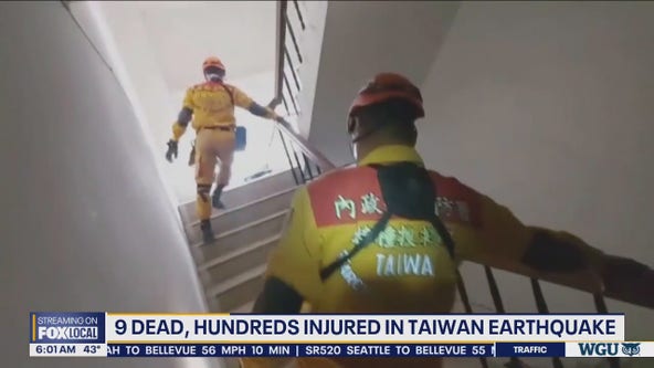 Taiwan earthquake: 9 dead, hundreds injured