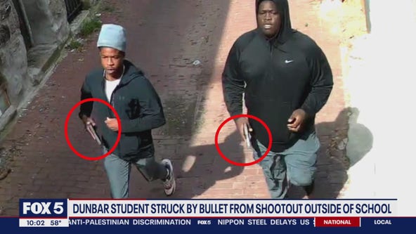 Dunbar student struck by bullet; Security cam shows gunmen nearby