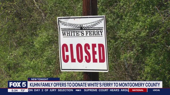 White's Ferry owners offer to donate historic ferry to Montgomery County
