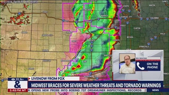 Central US braces for severe weather, tornadoes